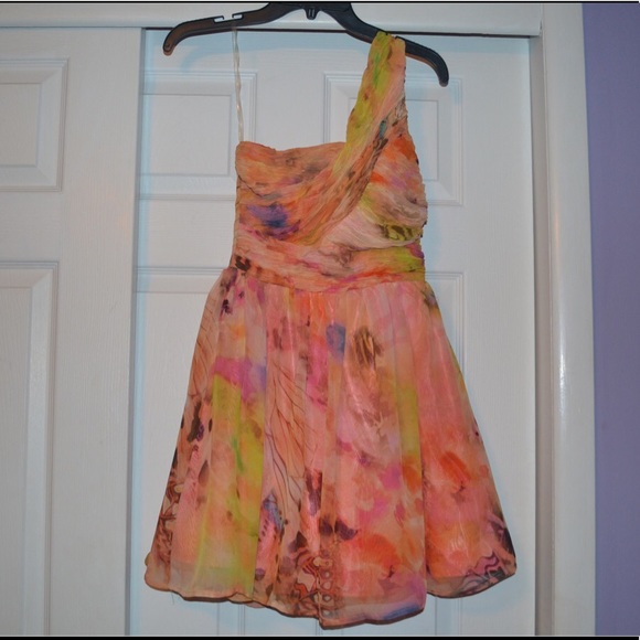 Light Orange Watercolor Dress - Picture 1 of 5